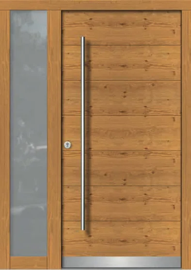 Holz-Aluminium-Haustüre mit anthrazitfarbener Aussenschale